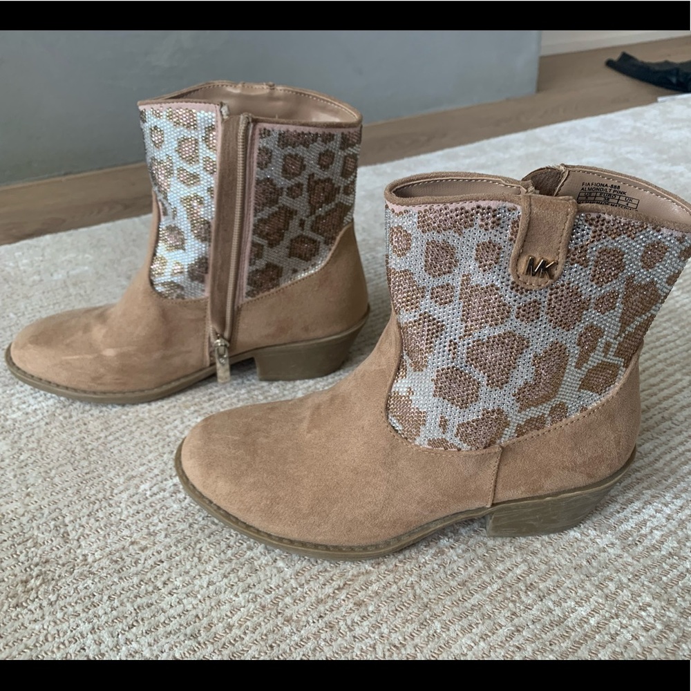 Worn once MK girls boots